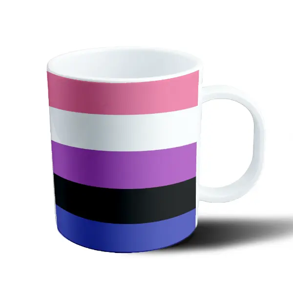 Taza de Plástico Bandera Genderfluid