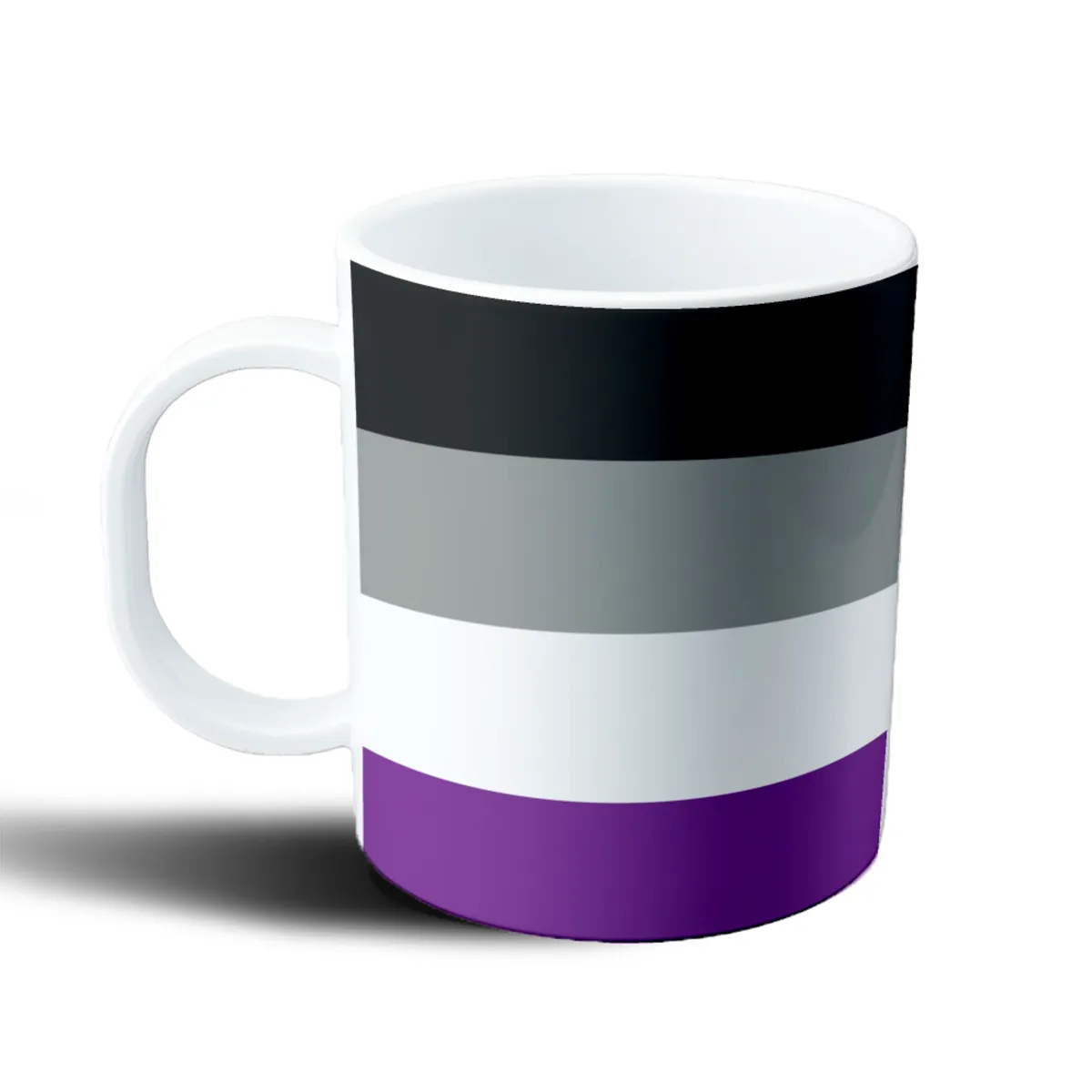 Taza de Plástico Bandera Asexual - vista 2