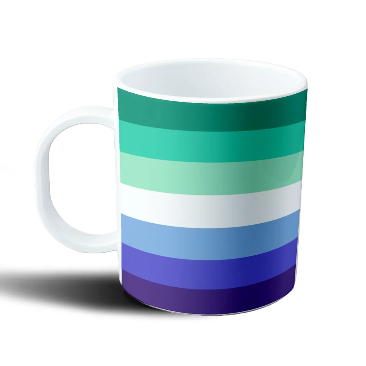 Taza de Plástico Bandera Orgullo Gay Masculino - vista 2