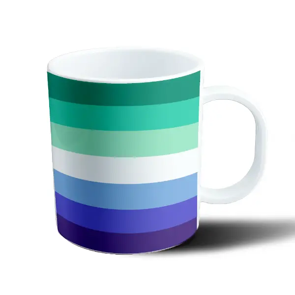 Taza de Plástico Bandera Orgullo Gay Masculino