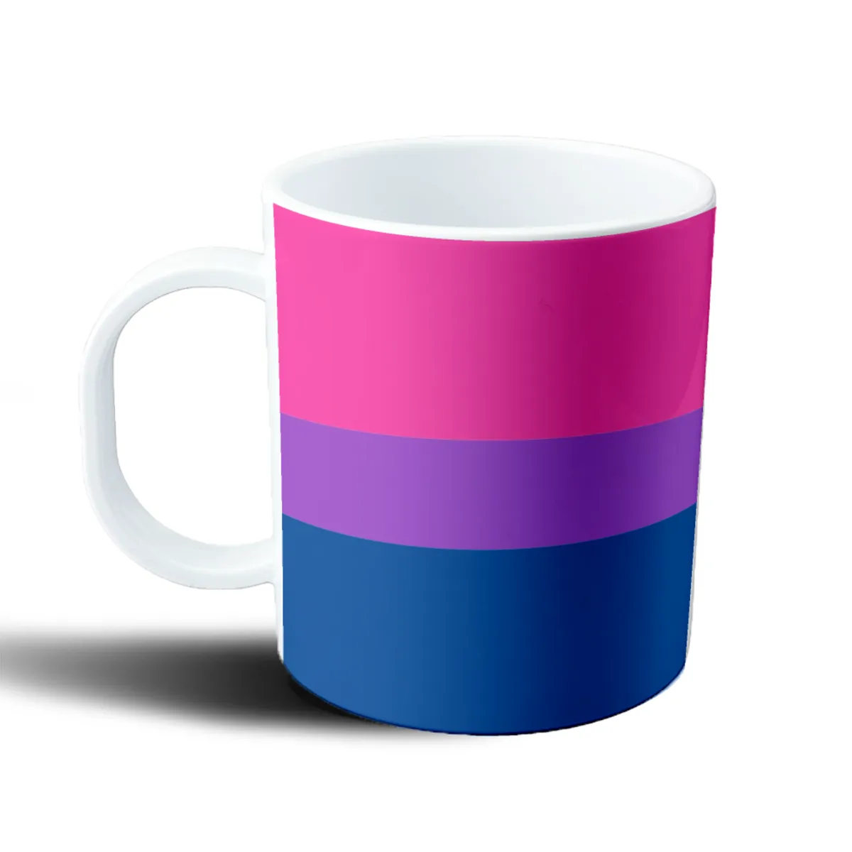 Taza de Plástico Bandera Bisexual Franjas - vista 2