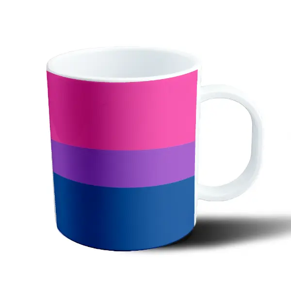 Taza de Plástico Bandera Bisexual Franjas