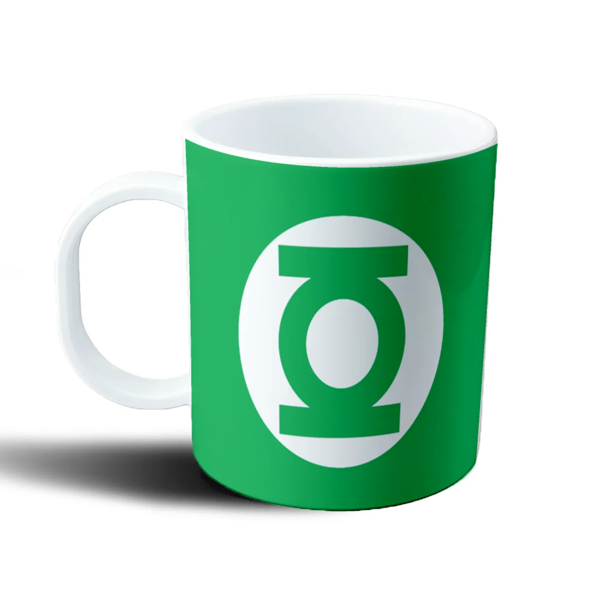 Taza de Plástico Linterna Verde Logo - vista 2