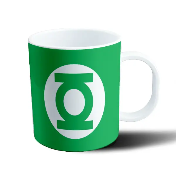 Taza de Plástico Linterna Verde Logo