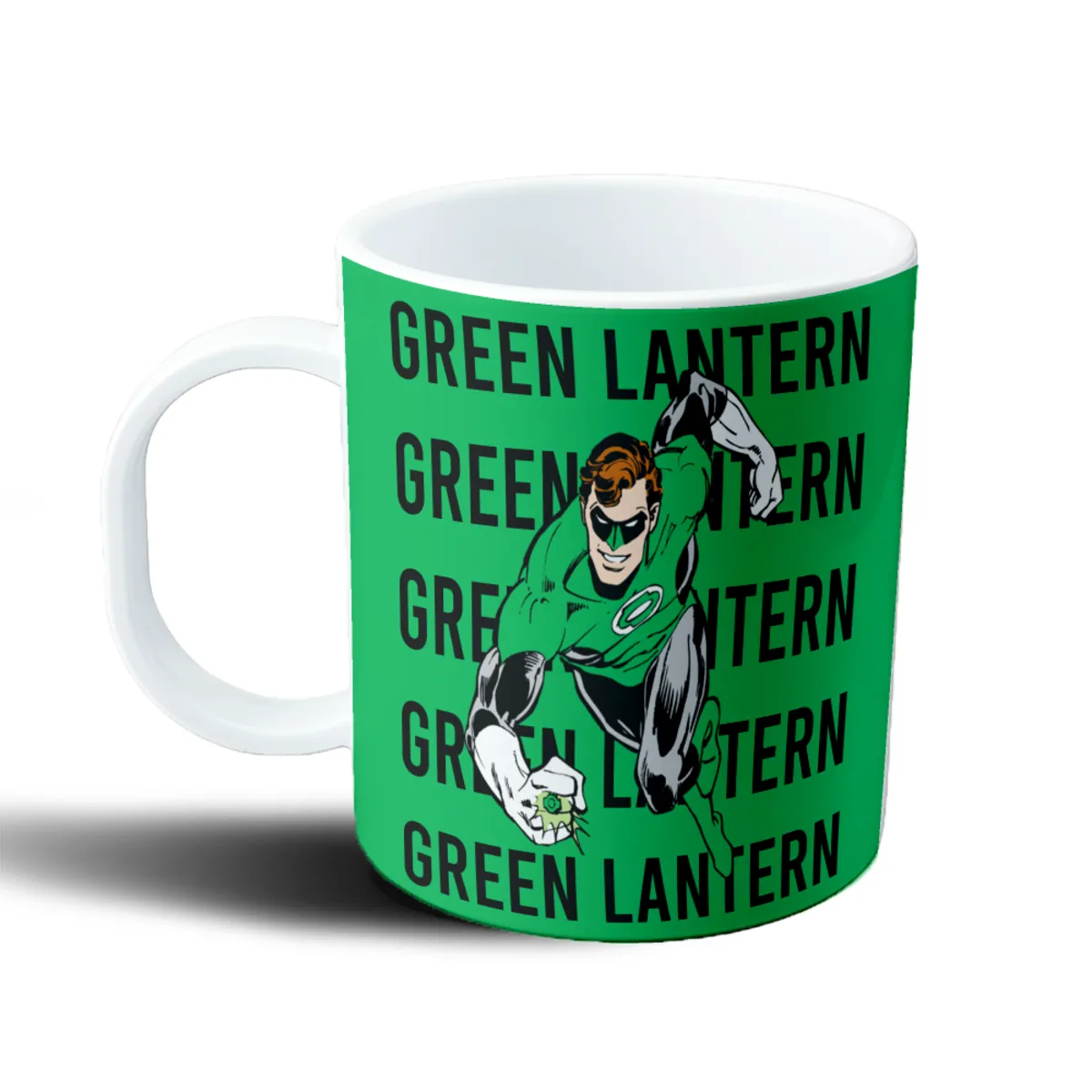 Taza de Plástico Linterna Verde Hal Jordan con Logo Repetido - vista 2