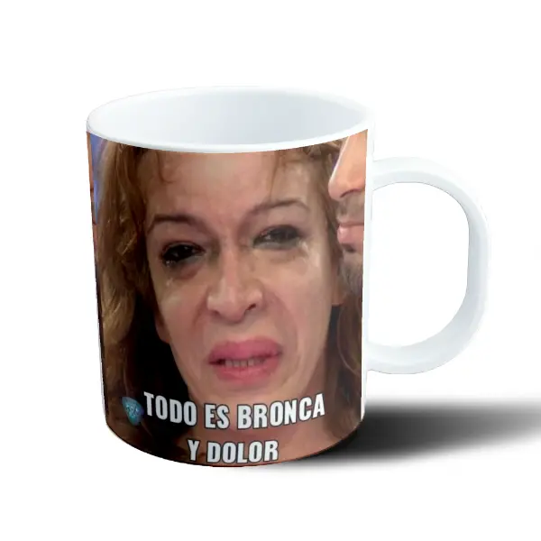 Taza de Plástico Lizy Tagliani Todo es Bronca y Dolor