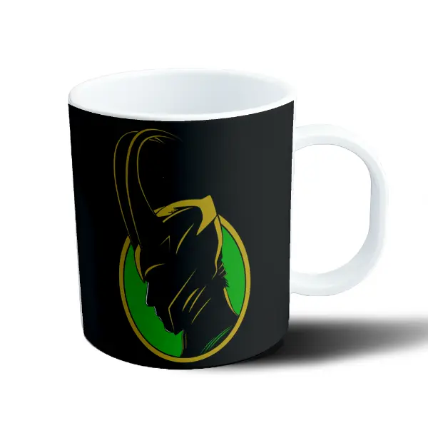 Taza de Plástico Loki Perfil Dorado Marvel