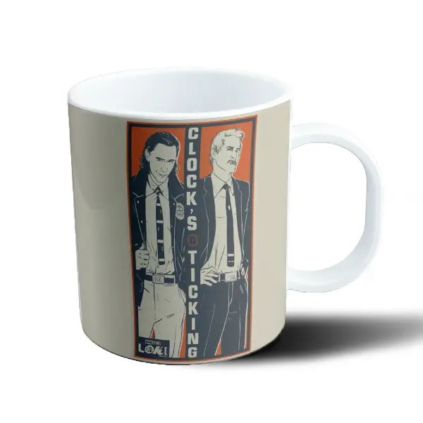 Taza de Plástico Loki Clock's Ticking Agentes