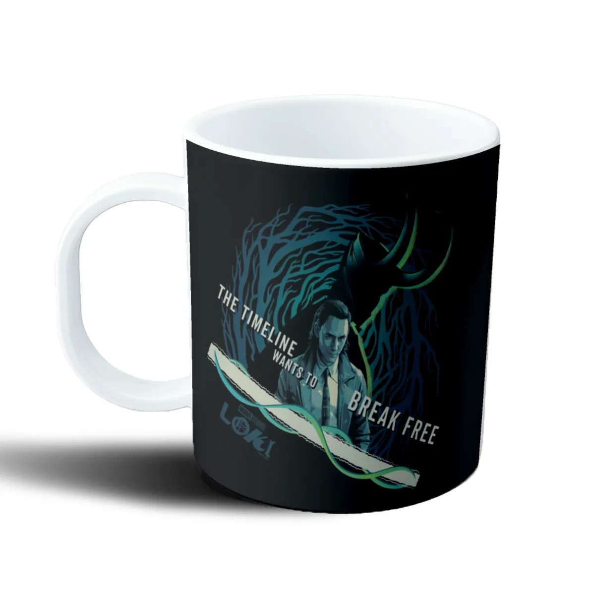 Taza de Plástico Loki The Timeline Wants to Break Free - vista 2