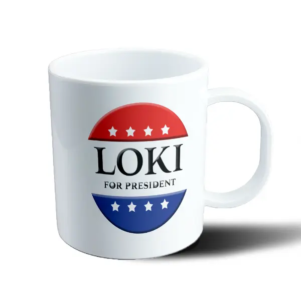 Taza de Plástico Loki For President