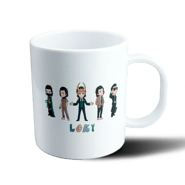 Taza de Plástico Loki Versiones Chibi