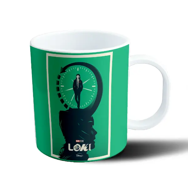 Taza de Plástico Loki Serie Reloj Verde