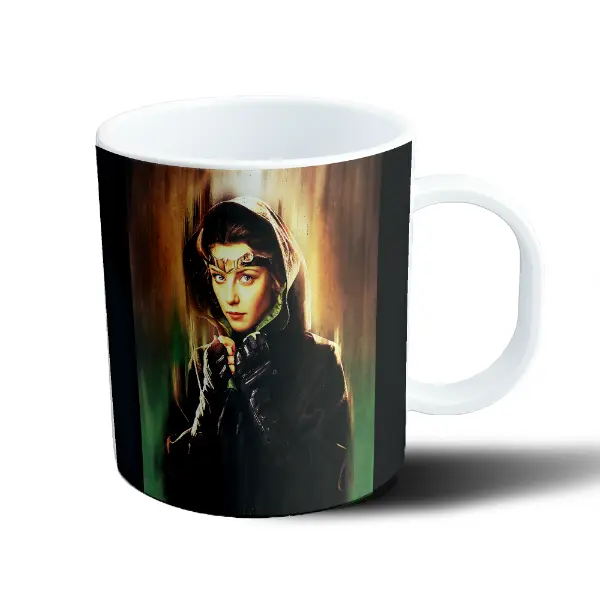 Taza de Plástico Loki Mujer con Casco y Capucha