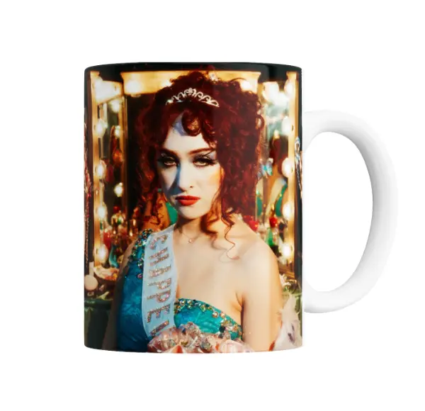 Taza de Cerámica Chappell Roan Diseño Tiara y Banda