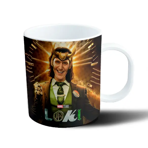 Taza de Plástico Loki Serie Marvel Estudios Villano Sonriente