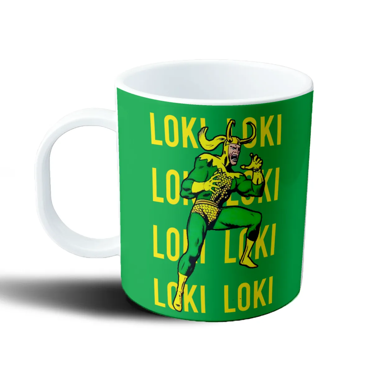 Taza de Plástico Loki Marvel Comics Patrón Repetido - vista 2