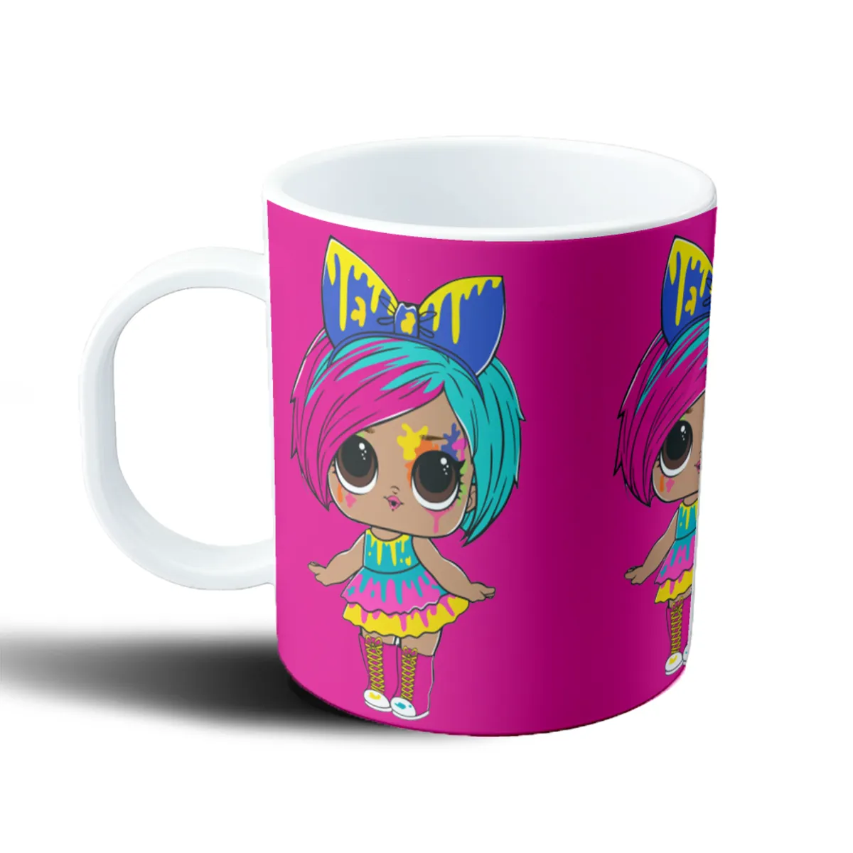 Taza de Plástico LOL Surprise Muñeca Pintura Salpicada - vista 2