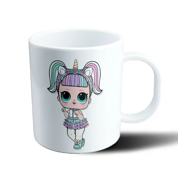 Taza de Plástico LOL Muñeca Unicornio