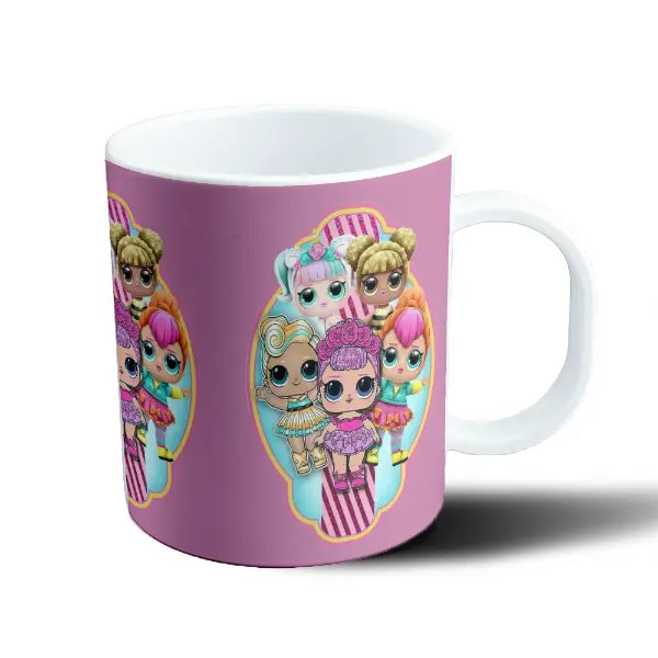 Taza de Plástico LOL Surprise Muñecas Rosa