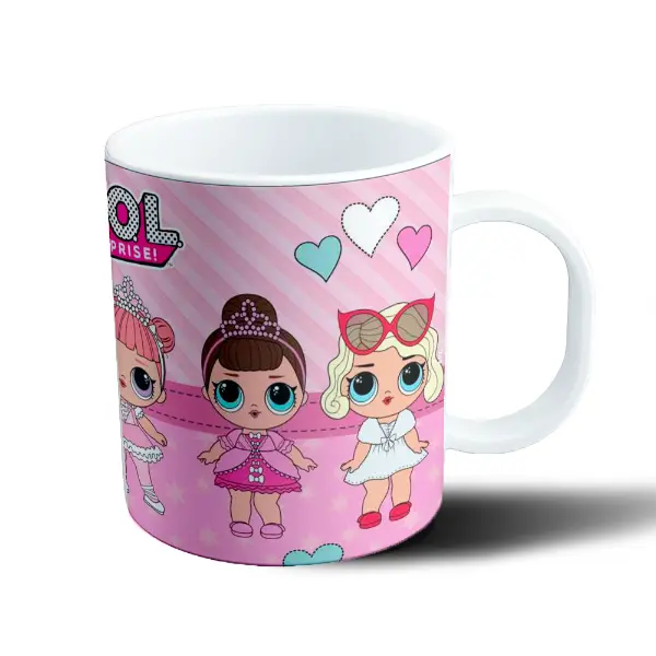 Taza de Plástico LOL Surprise Bailarinas con Tiara