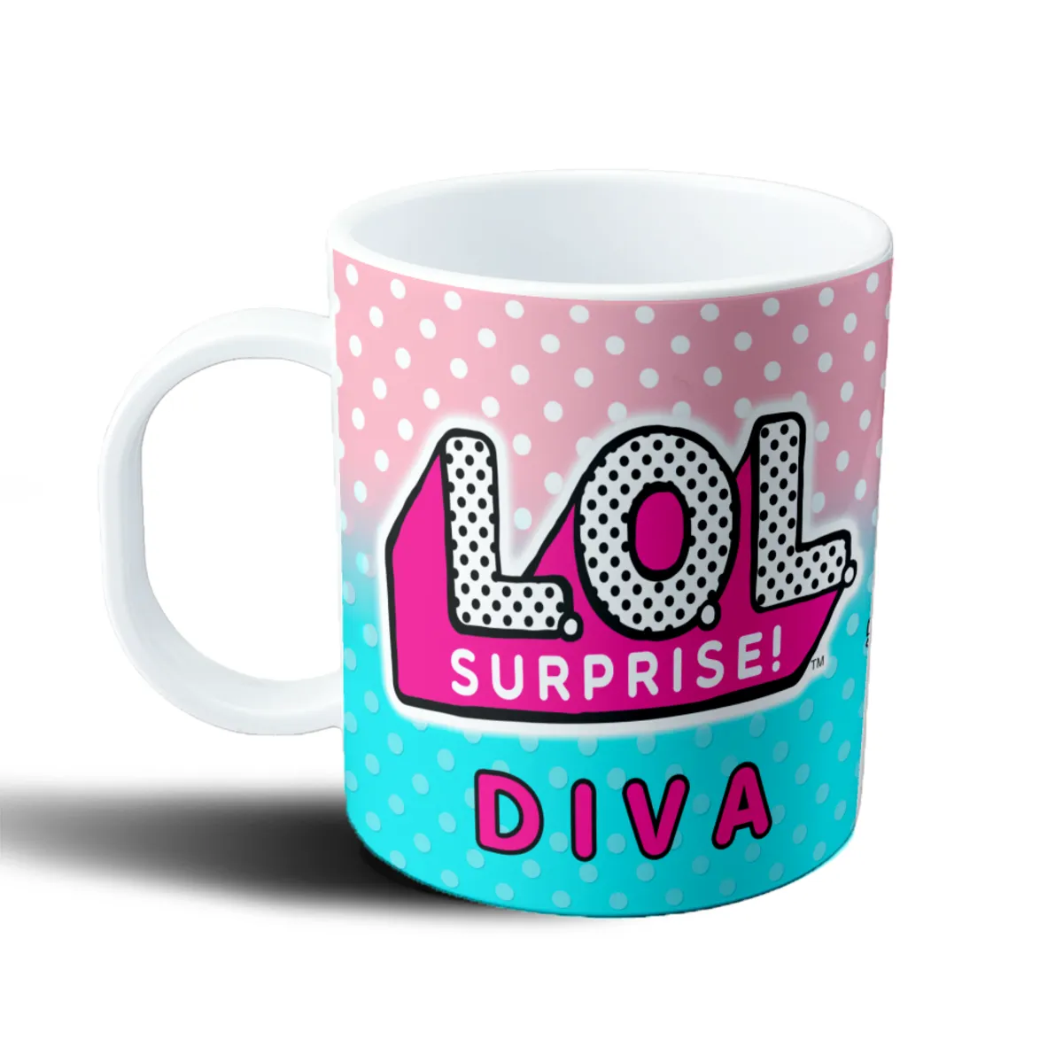 Taza de Plástico LOL Surprise Muñeca Leopardo y Moño Rosa - vista 2