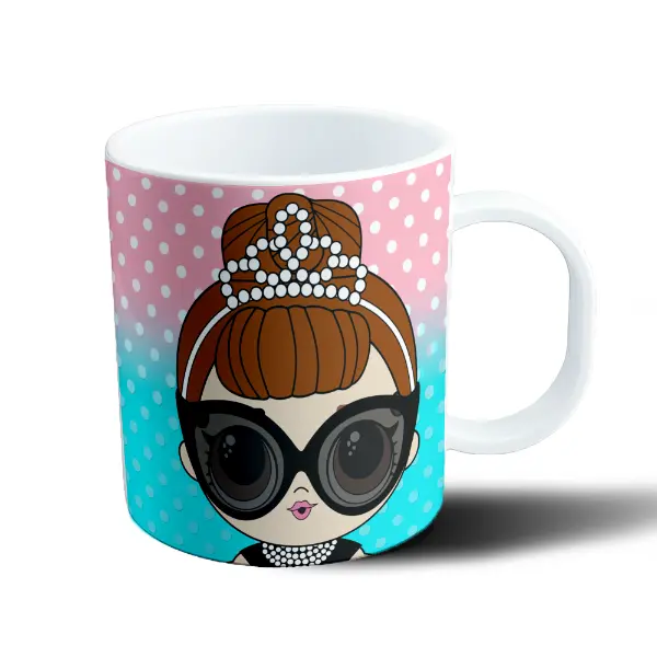 Taza de Plástico LOL Surprise Diva con Lentes