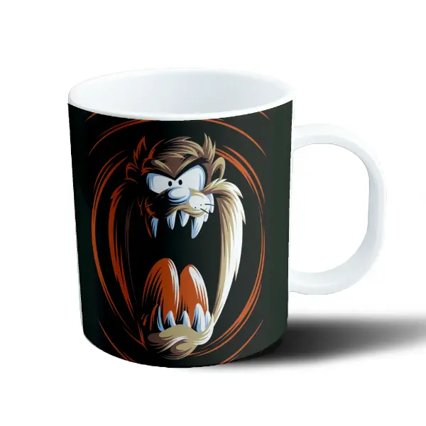 Taza de Plástico Looney Tunes Taz Tasmania Furioso