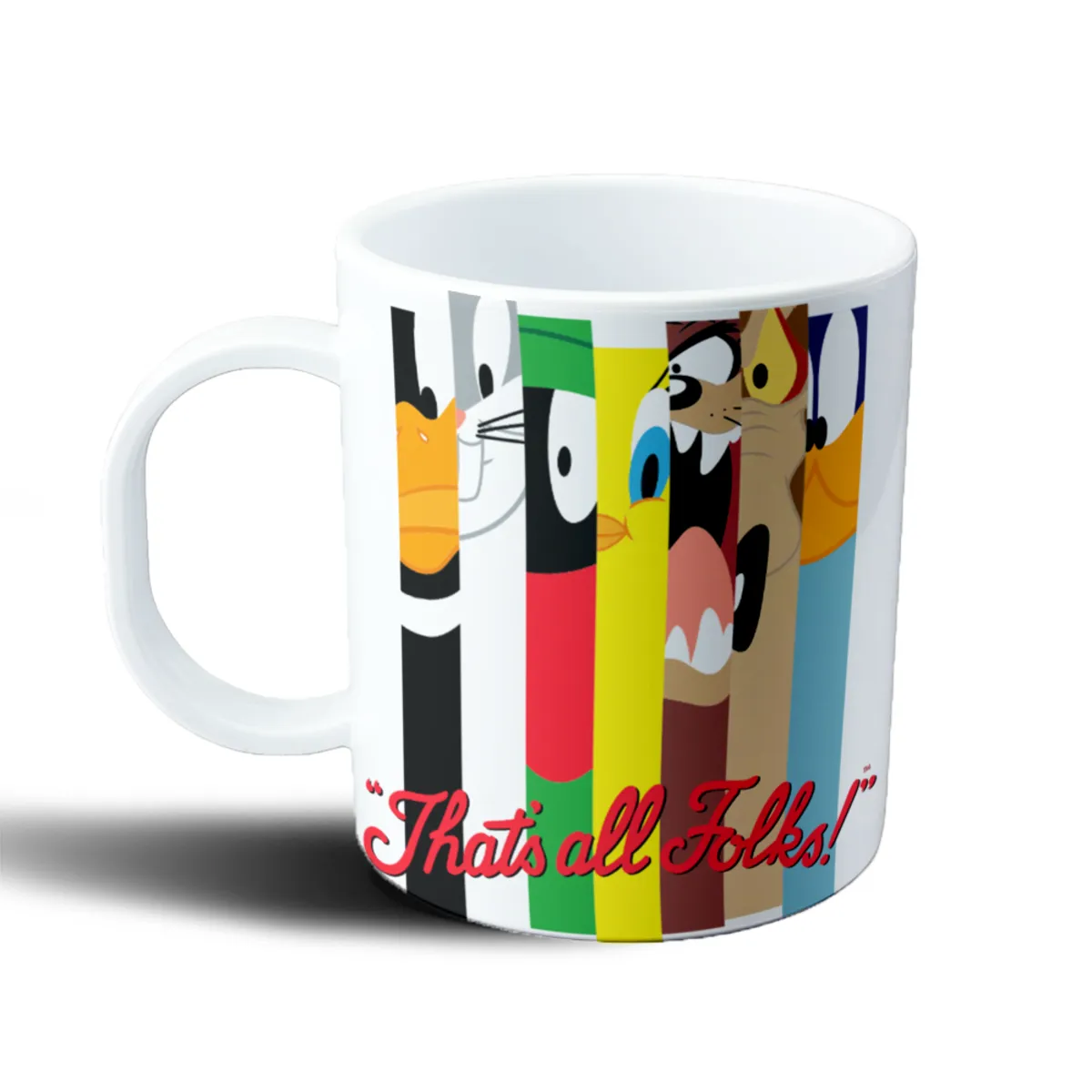 Taza de Plástico Looney Tunes Bugs Bunny Marvin Piolín Taz Lola Pato Daffy - vista 2