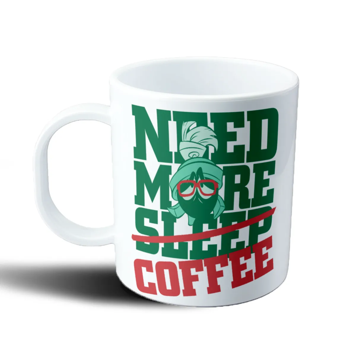 Taza de Plástico Looney Tunes Marvin el Marciano Need More Coffee - vista 2