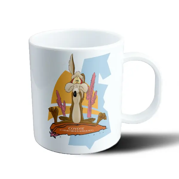 Taza de Plástico Looney Tunes Coyote Desierto