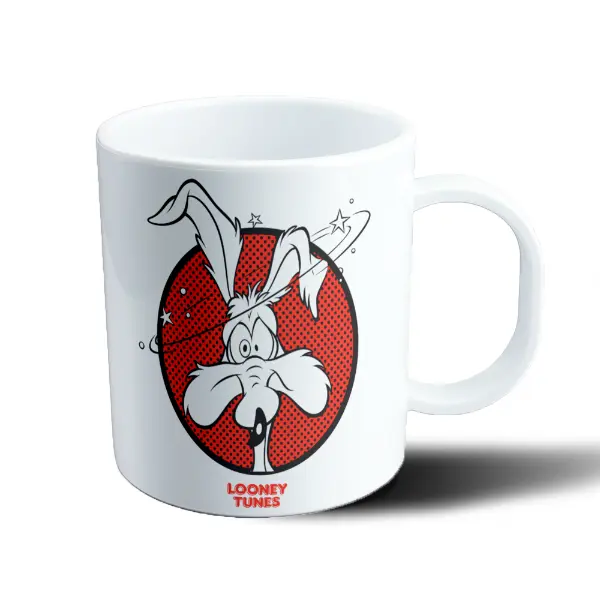 Taza de Plástico Looney Tunes Coyote Ojos Grandes
