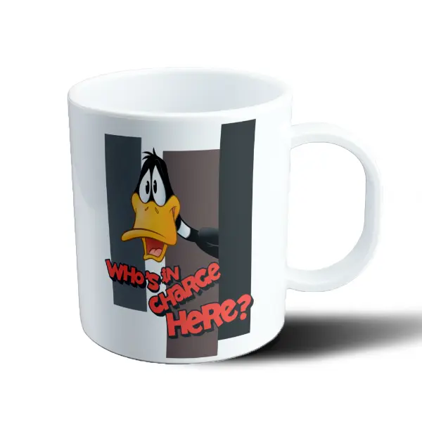 Taza de Plástico Looney Tunes Pato Lucas Who's in Charge Here