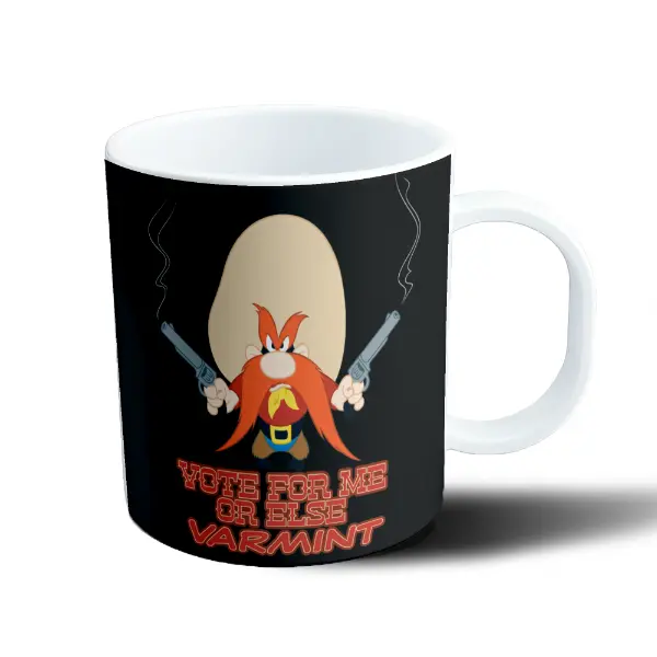 Taza de Plástico Looney Tunes Sam Bigotes Vote for Me or Else