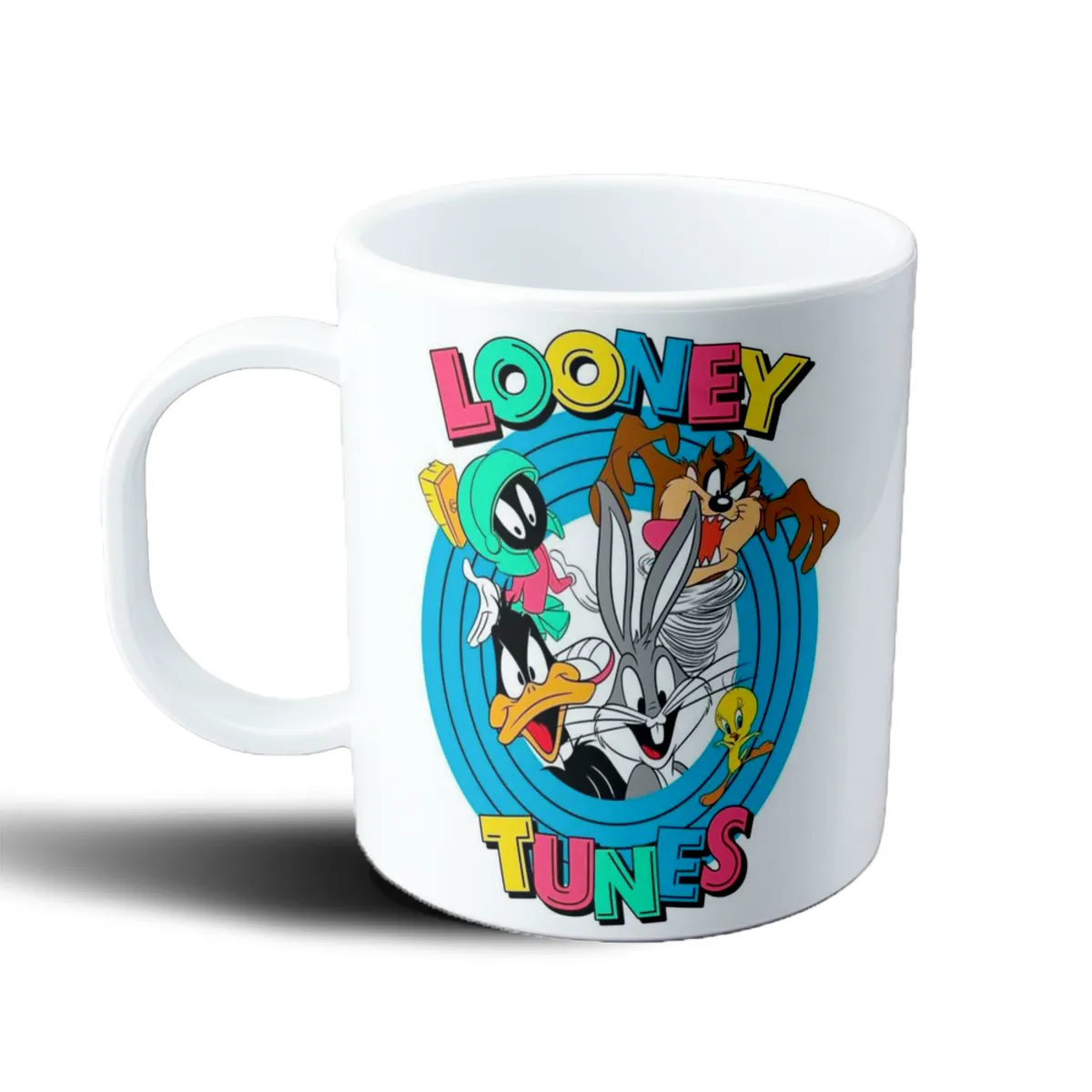 Taza de Plástico Looney Tunes Bugs Bunny Taz Demonio de Tasmania Marvin y Piolín - vista 2