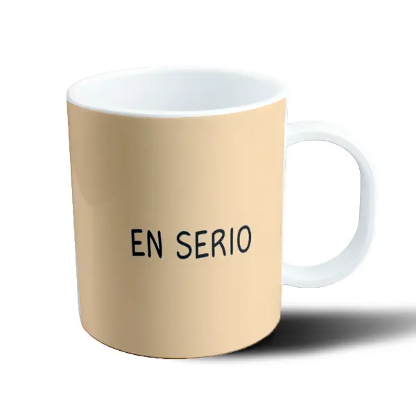 Taza de Plástico Los Odio a Todos Arco Iris