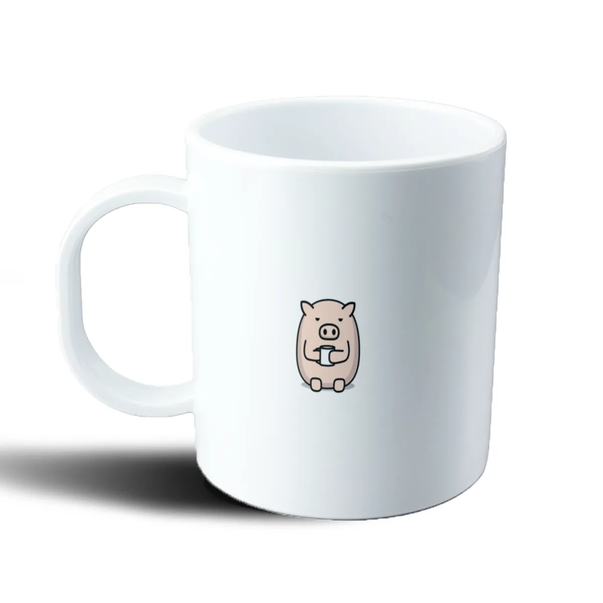 Taza de Plástico Los Odio a Todos Cerdito Búsquese la Suya - vista 2