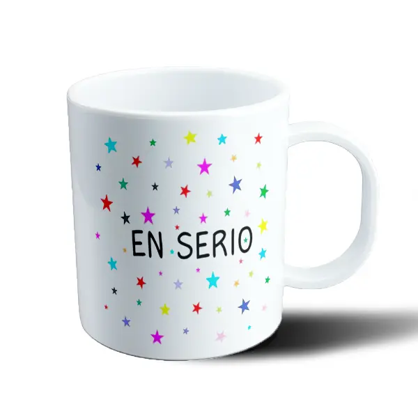 Taza de Plástico Los Odio a Todos Arcoíris Kawaii