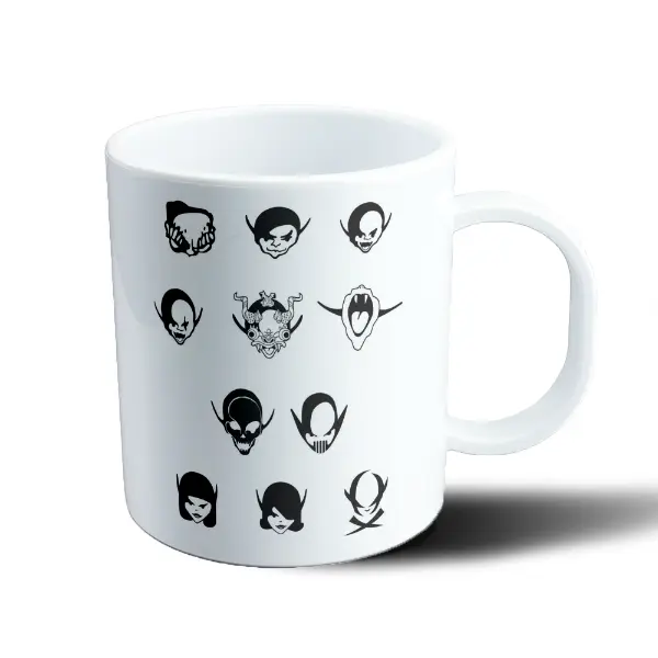 Taza de Plástico Los Piojos Calaveras con Cuernos