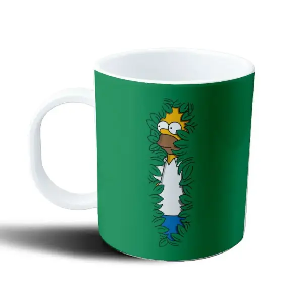 Taza de Plástico Los Simpson Homero Arbusto