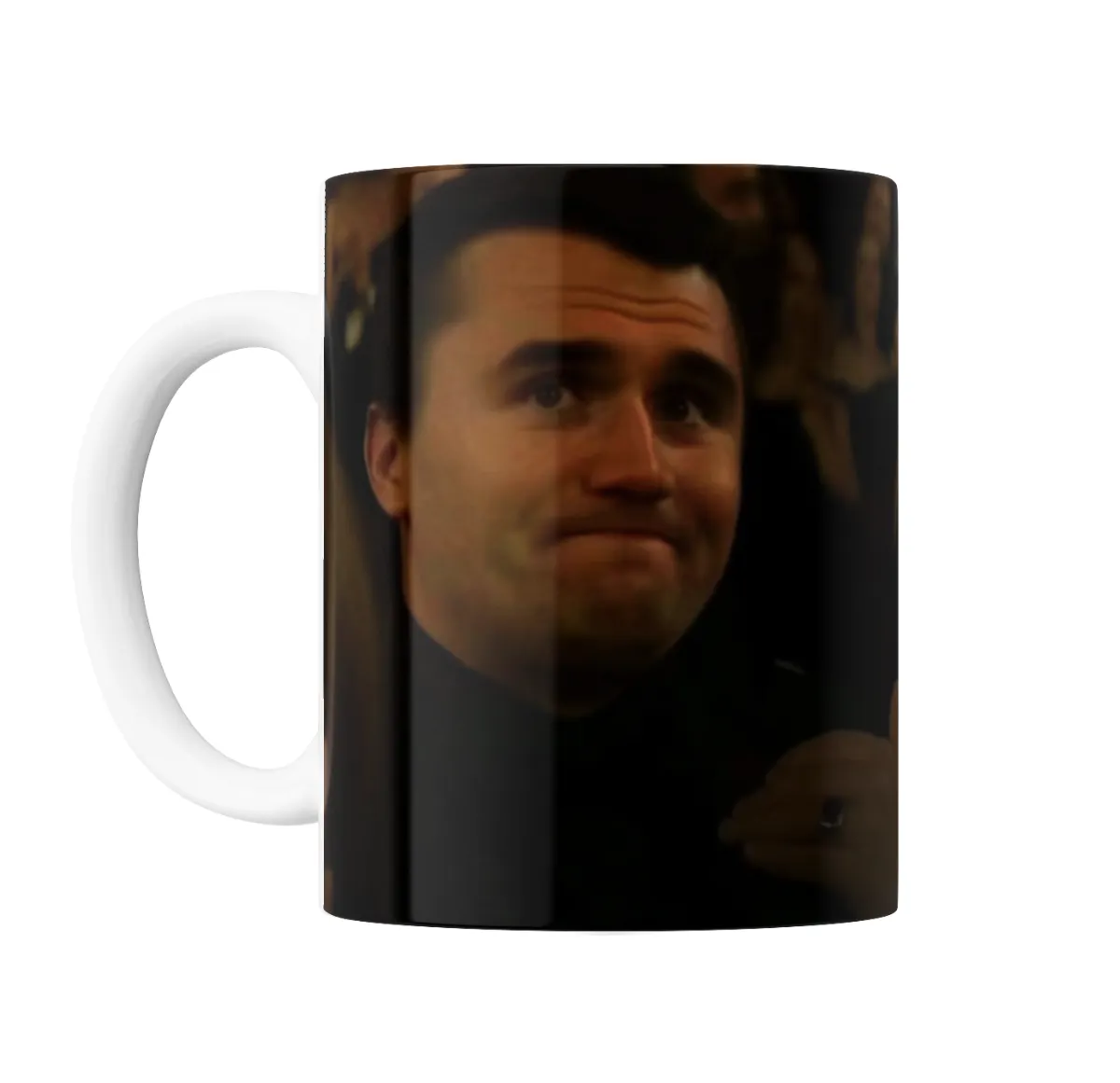 Taza de Cerámica Charlie Kirk Meme Mueca - vista 2