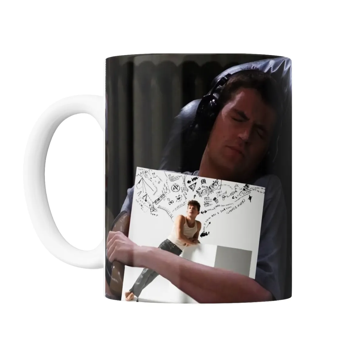 Taza de Cerámica Charlie Puth Álbum Garabatos Meme - vista 2