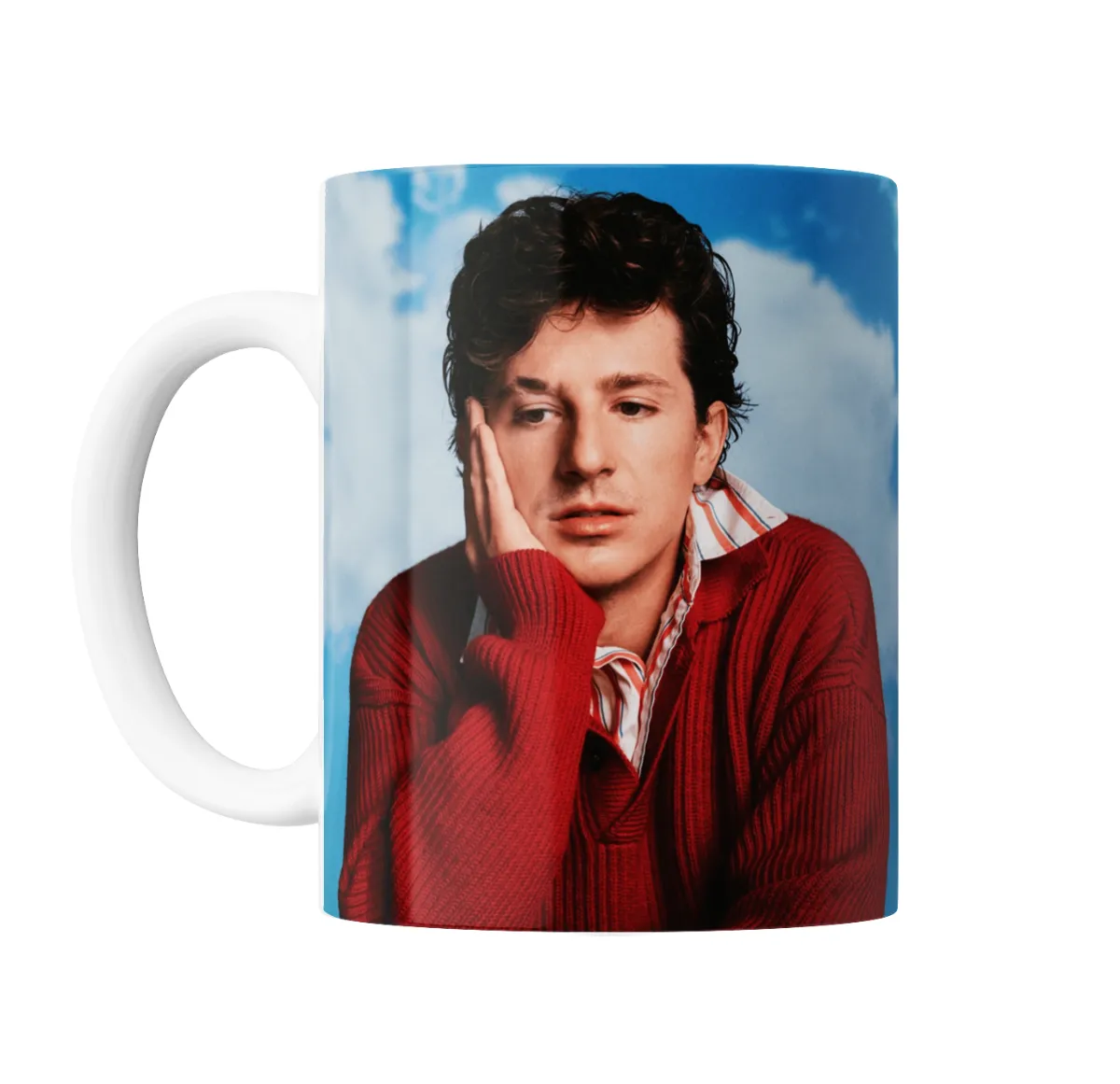Taza de Cerámica Charlie Puth Suéter Rojo - vista 2