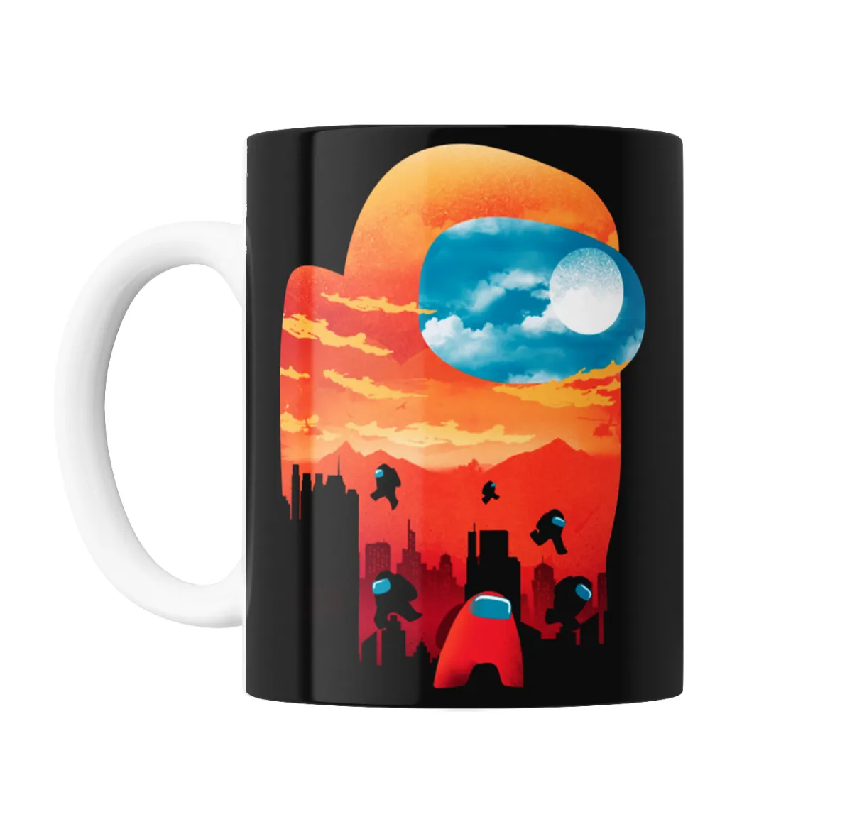 Taza de Cerámica Among Us Atardecer en la Ciudad - vista 2