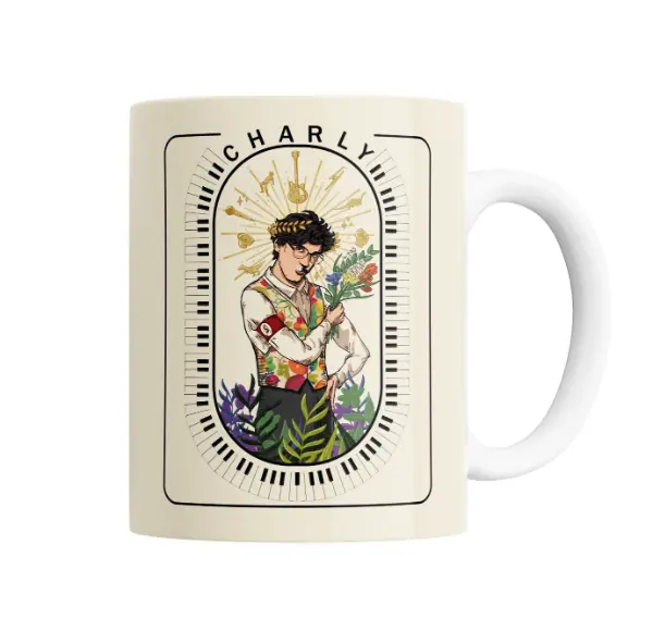 Taza de Cerámica Charly Garcia El que no salta es un inglés