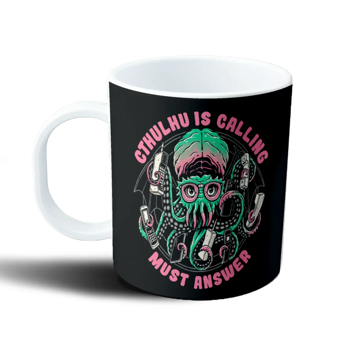 Taza de Plástico Lovecraft Cthulhu Is Calling Must Answer - vista 2