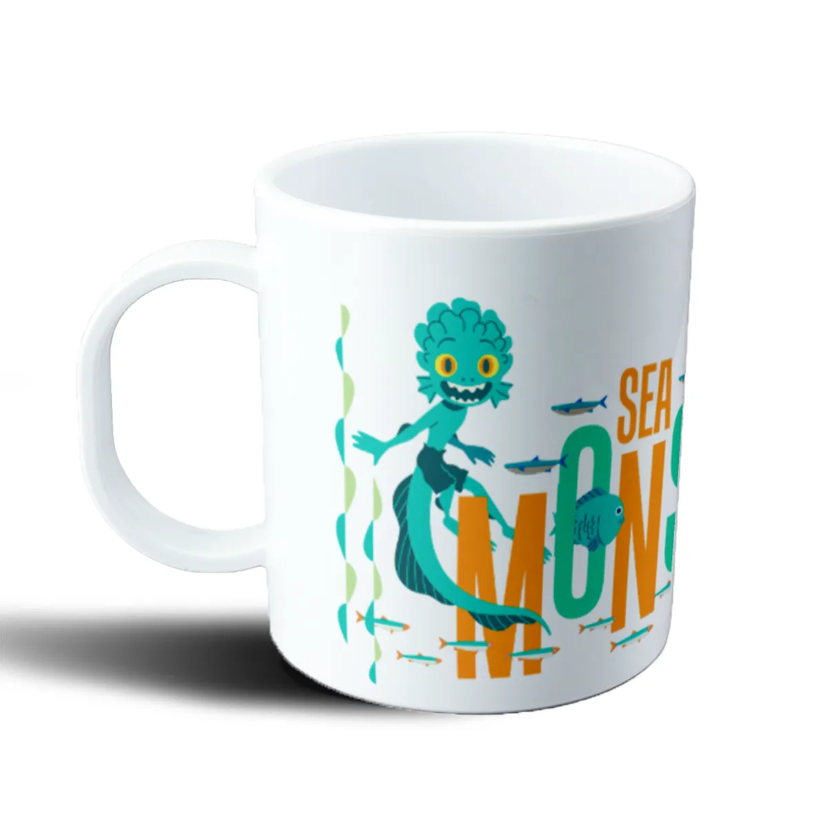 Taza de Plástico Luca Sea Monsters Comin Through - vista 2