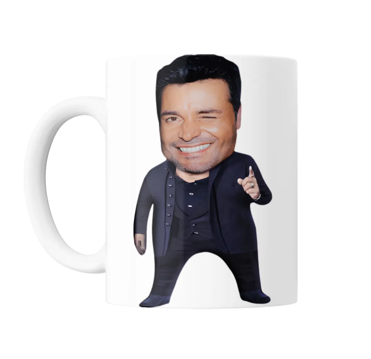 Taza de Cerámica Chayanne Caricatura Guiño - vista 2