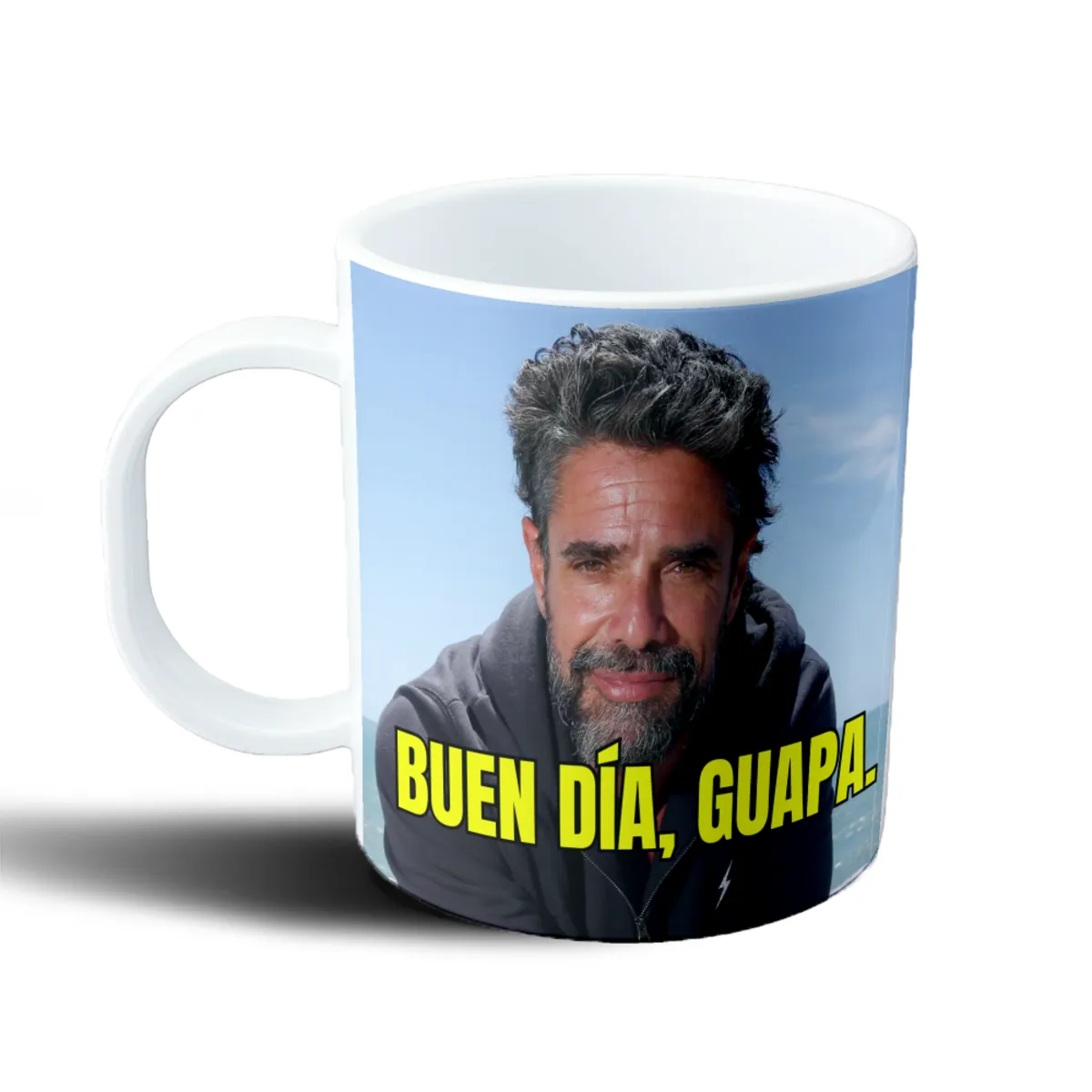 Taza de Plástico Luciano Castro Buen Día Guapa - vista 2