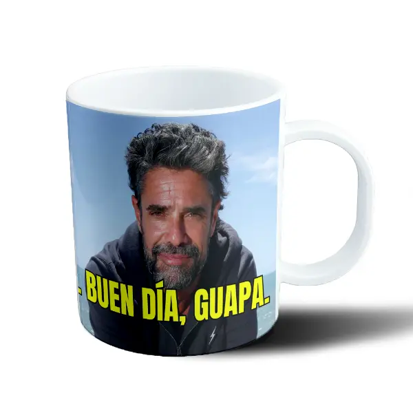 Taza de Plástico Luciano Castro Buen Día Guapa