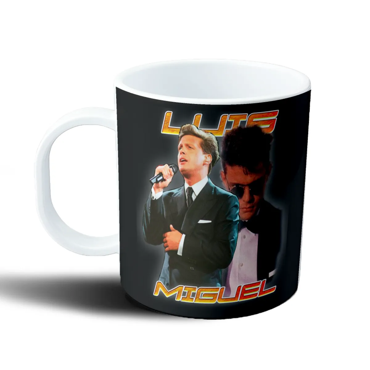 Taza de Plástico Luis Miguel Diseño Bootleg Retro - vista 2